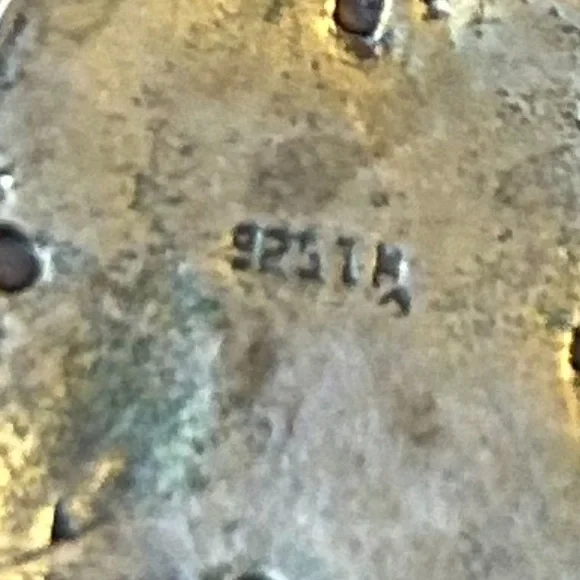 Sterling Silver Cross pendant with Turquoise and Cornelian beads - Picture 11 of 11